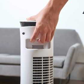 Ventilator turn alb fara telecomanda Black+Decker 81 cm 45 W