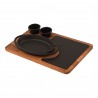 Platou servire oval 21 x 14 cm - Lava 