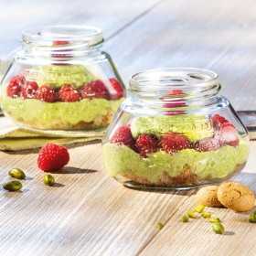 Borcan sticla si capac metalic Leifheit 250 ml