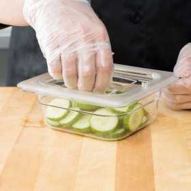 Container alimente policarbonat si capac cu maner Cambro Camwear GN 1/6 H 10 cm