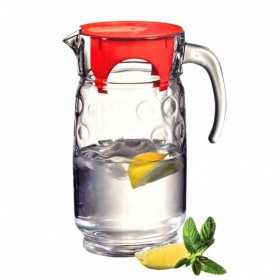 Carafa din sticla si capac din plastic Pasabahce Rings 1.7 L