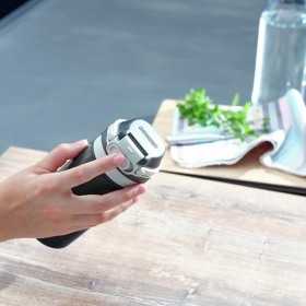 Termos inox negru Leifheit Flip 350 ml