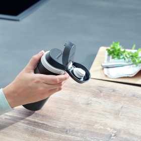 Termos inox negru Leifheit Flip 350 ml