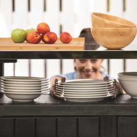 Dulap terasa exterior, plastic, depozitare unelte si accesorii, graphite, 2 usi, Keter Unity XL, 134 x 52 x 90 cm, blat otel inoxidabil, roti transport, rezistent la apa, capacitate 207 L