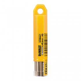 Set 10 Burghie Industrial Cobalt HSS-E Extreme 4.5mmx80mm DeWALT DT4927