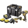 Set 2 Scule Electrice cu Acumulator DeWalt DCK2080P2T: Masina De Gaurit Si Insurubat DCD796 + Polizor Unghiular DCG405 + Cutie Tstak 