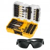 Set insurubare DeWALT DT70733T 38 accesorii de impact si ochelari de protectie 