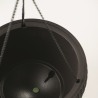 Ghiveci suspendat exterior, plastic imitatie ratan, Keter Cylinder, pentru balcon si terasa, forma sferica, maro mocha, rezistent UV si la umiditate, 8.6 L