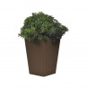 Ghiveci exterior ratan maro, polipropilena, Keter, pentru gradina, terasa, balcon, interior, forma dreptunghiulara, fara farfurie, rezistent UV, 55.4 L