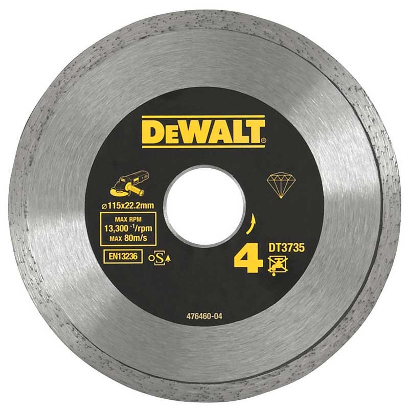 Disc diamantat DeWALT DT3735 pentru placi ceramice 115mm yalco.ro