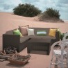 Set mobilier de terasa Keter Provence, pentru foisor, polipropilena, culoare maro, canapea colt 4-5 locuri, imitatie ratan, rezistent UV si intemperii, include 11 perne moi
