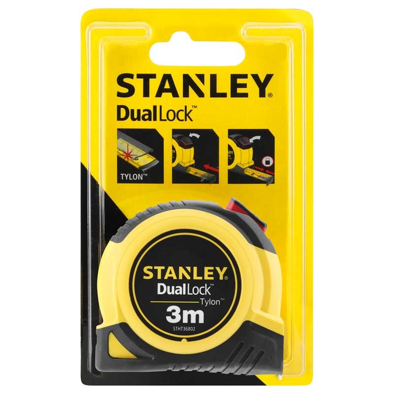 Ruleta Tylon Stanley STHT36802-0 Cu Blocare Dubla 3 m / 13 mm Stanley