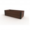 Jardiniera gradina, terasa si balcon, polipropilena, Keter Maple, pentru cultivarea florilor, plantelor aromatice si legumelor, forma dreptunghiulara, maro, rezistenta UV