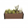Jardiniera gradina, terasa si balcon, polipropilena, Keter Maple, pentru cultivarea florilor, plantelor aromatice si legumelor, forma dreptunghiulara, maro, rezistenta UV