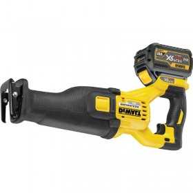 Fierastrau (Alternativ) de tip Sabie DeWalt DCS388T2, 54 V, XR Flexvolt, 6.0 Ah, Taiere Max 300 mm, 3000 cpm, Lungime Cursa 28.6 mm, pentru Taiere Lemn sau Metal, cu Statie De Incarcare