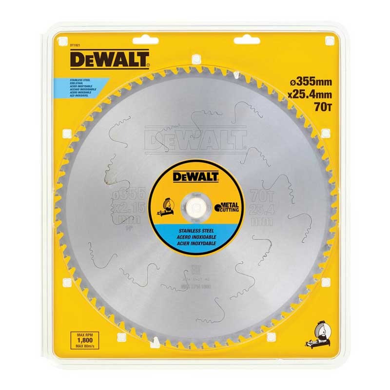 Disc DeWALT DT1921 pentru taiat metal 355x254mm 70Z yalco.ro