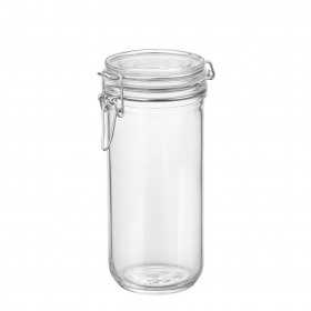 Borcan cilindric ermetic din sticla Bormioli Fido 1 L