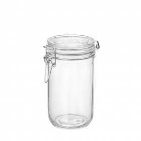 Borcan cilindric ermetic din sticla Bormioli Fido 0.75 L