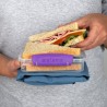 Cutie alimente din plastic pentru sandwich Sistema To Go 450 ml 