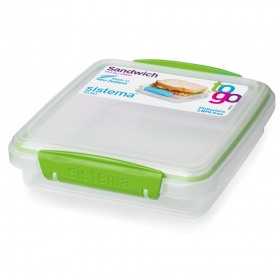 Cutie alimente din plastic pentru sandwich Sistema To Go 450 ml