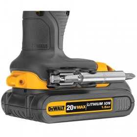 Masina de gaurit si insurubat, cu percutie, DeWALT, DCD780C2, cu acumulator, 18 V, 1.5AH, 0-600 / 2.000 rpm