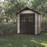 Casuta de gradina, Keter, Gri, 210 x 124,8 x 253, colectie Oakland 754, usa dubla, ferestre Usa dubla, Sistem de inchidere, Luminator, Ferestre, Duotech, Oakland