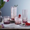 Set 6 pahare long drink Bormioli America '20s Lilac Rose 400 ml