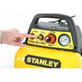 Compresor Orizontal 6L Fara Ulei Stanley DN 200/8/6 1.5HP 180l/m 8 Bar
