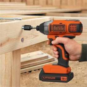 Masina de gaurit, cu impact, Black and Decker, BDCIM18N, cu acumulator, 18 V, 155 Nm, 0-3.000 rpm