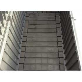 Lada depozitare terasa, de exterior, pentru jucarii, perne, cu capac rezistent, material plastic polipropilena, culoare grafit, Keter Rockwood, dimensiuni 155x72,4x64,4 cm, capacitate 570 L
