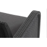 Masa si scaune terasa, material polipropilena, Keter Rosalie, pentru gradina, cu 2 scaune, culoare graphite, rezistent UV si intemperii