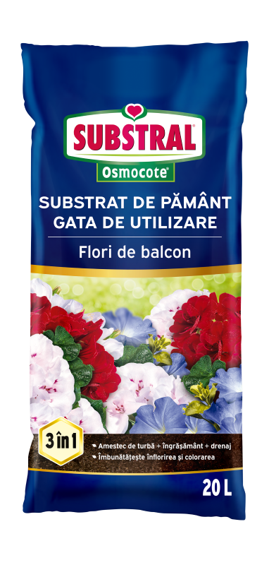 Poze Substrat de Pamant pentru plante de balcon Substral Osmocote 20L
