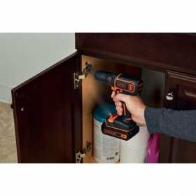 Masina de gaurit si insurubat Black+Decker BDCDC18K, 1 acumulator 18V, incarcator de 200 mA