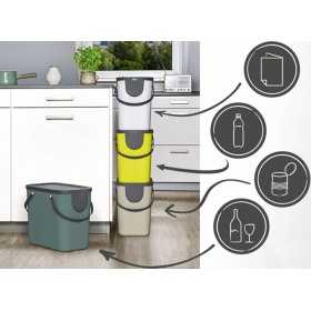 Cos colectare selectiva alb Rotho Albula 25 L
