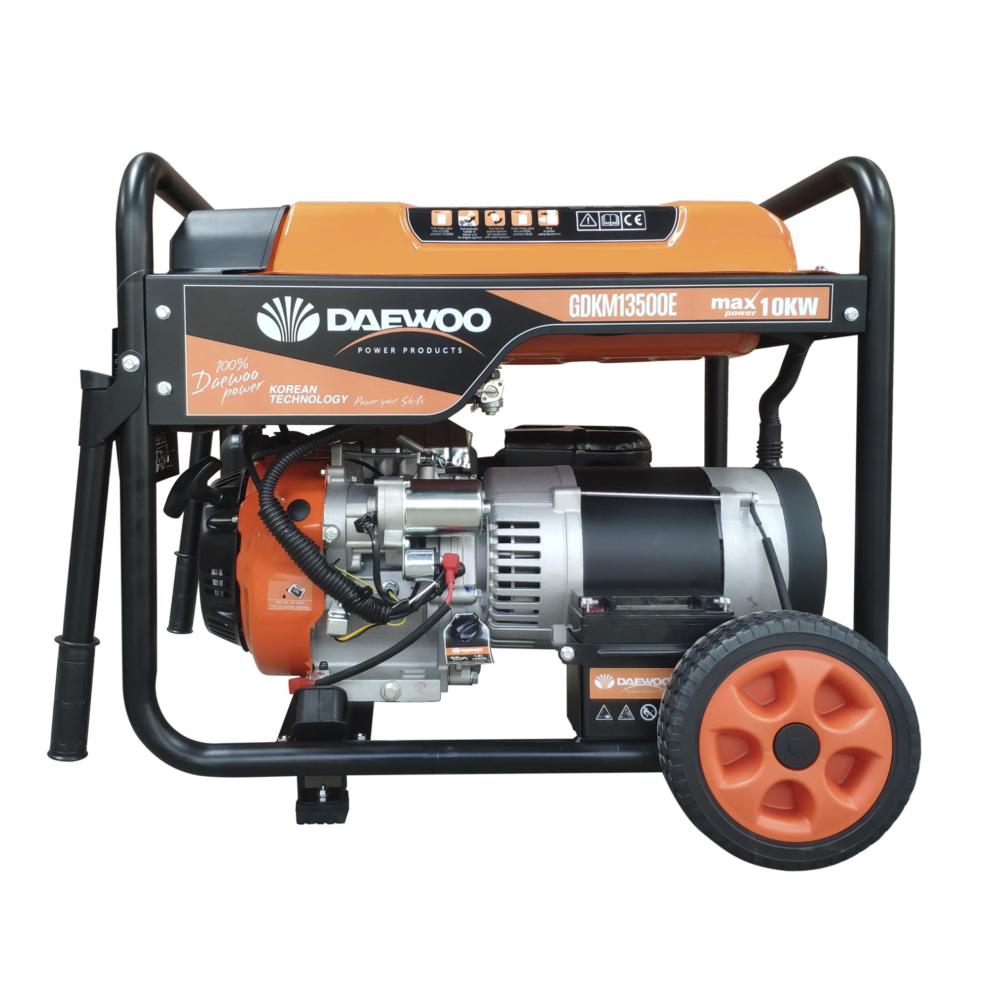 Generator Curent Electric Daewoo GDKM13500E 230 V Monofazic Benzina 9 kW AVR 230