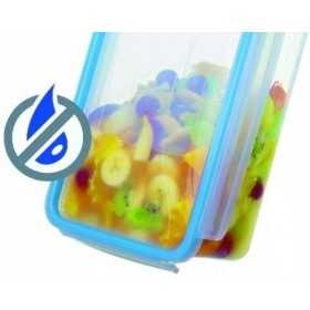 Cutie alimentara rectangulara plata Rotho Click & Lock 1000 ml