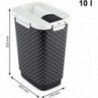 Container hrana animale companie plastic negru Rotho Cody 10 L 