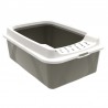 Litiera din plastic cappuccino cu intrare pe sus Rotho Bonnie Eco 57.2X39.3X21 cm