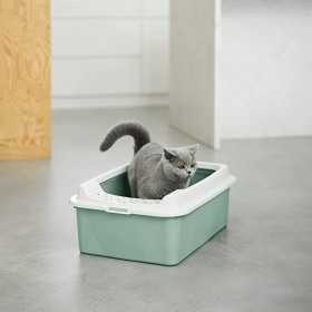 Litiera din plastic verde cu intrare pe sus Rotho Bonnie  57.2X39.3X21 cm
