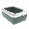 Litiera din plastic verde cu intrare pe sus Rotho Bonnie 57.2X39.3X21 cm
