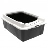 Litiera din plastic negru cu intrare pe sus Rotho Bonnie 57.2X39.3X21 cm
