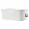 Cos rufe plastic rectangular alb Rotho Brisen 