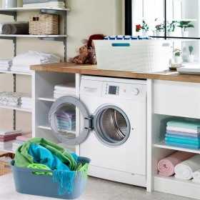 Cos rufe plastic rectangular alb Rotho Brisen