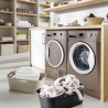 Cos rufe plastic rectangular negru Rotho Brisen 