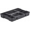 Organizator pentru cutie depozitare plastic, gospodarie, garaj, Rotho, Evo Total, unelte, negru, maner, 36.5x7.3x51.6cm, rezistent la socuri, 30L, 44L, 65L