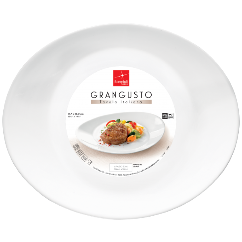 Platou steak opal Bormioli Grangusto 32cm x 26cm