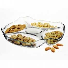 Platou de servire compartimentat Pasabahce Basic 25.2cm