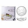 Platou de servire compartimentat Pasabahce Basic 25.2cm