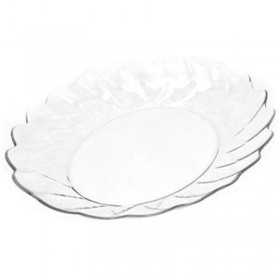 Platou servire rotund sticla temperata Pasabahce Hasir 28cm