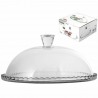 Platou servire rotund sticla cu capac Pasabahce Patisserie 32cm 